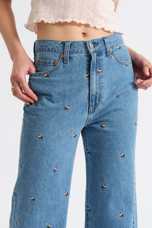 Daze Denim Far Out - High Rise Wide Leg - Fated