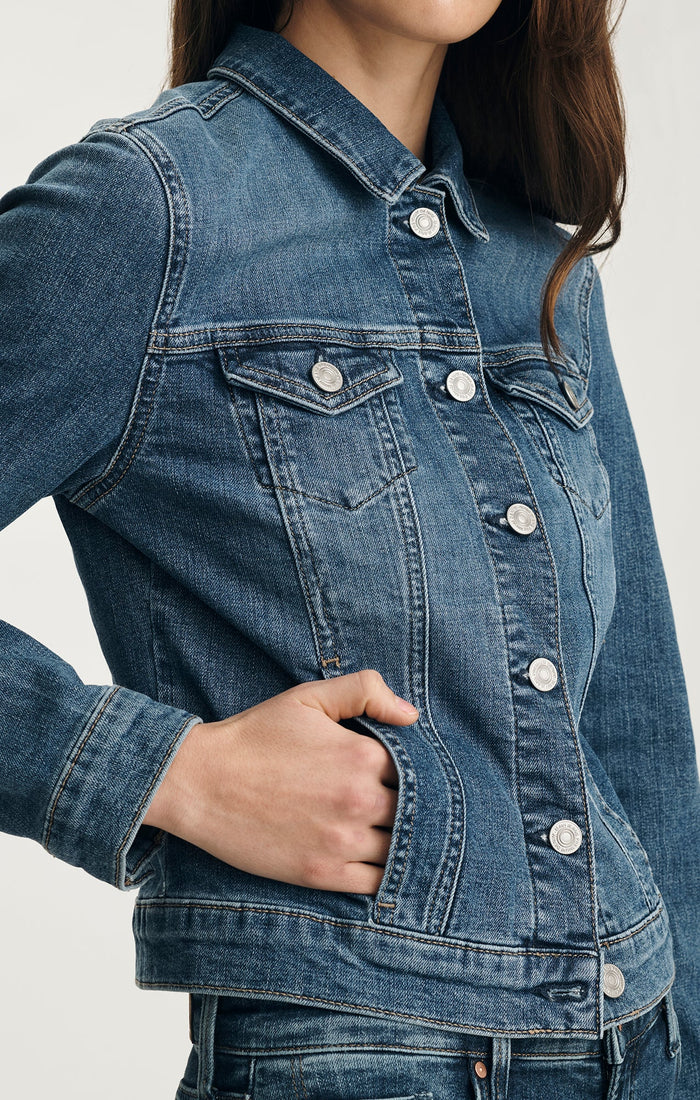 Mavi-Samantha Flex Blue Denim Jacket