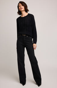 Gentle Fawn Cornelia Crewneck Sweater - Black