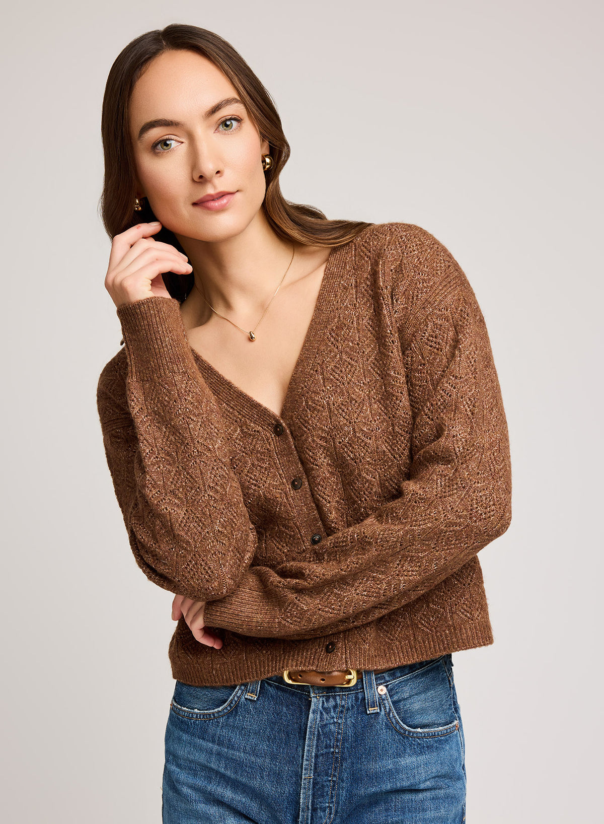 Gentle Fawn Lila Cardigan - Heather Chestnut