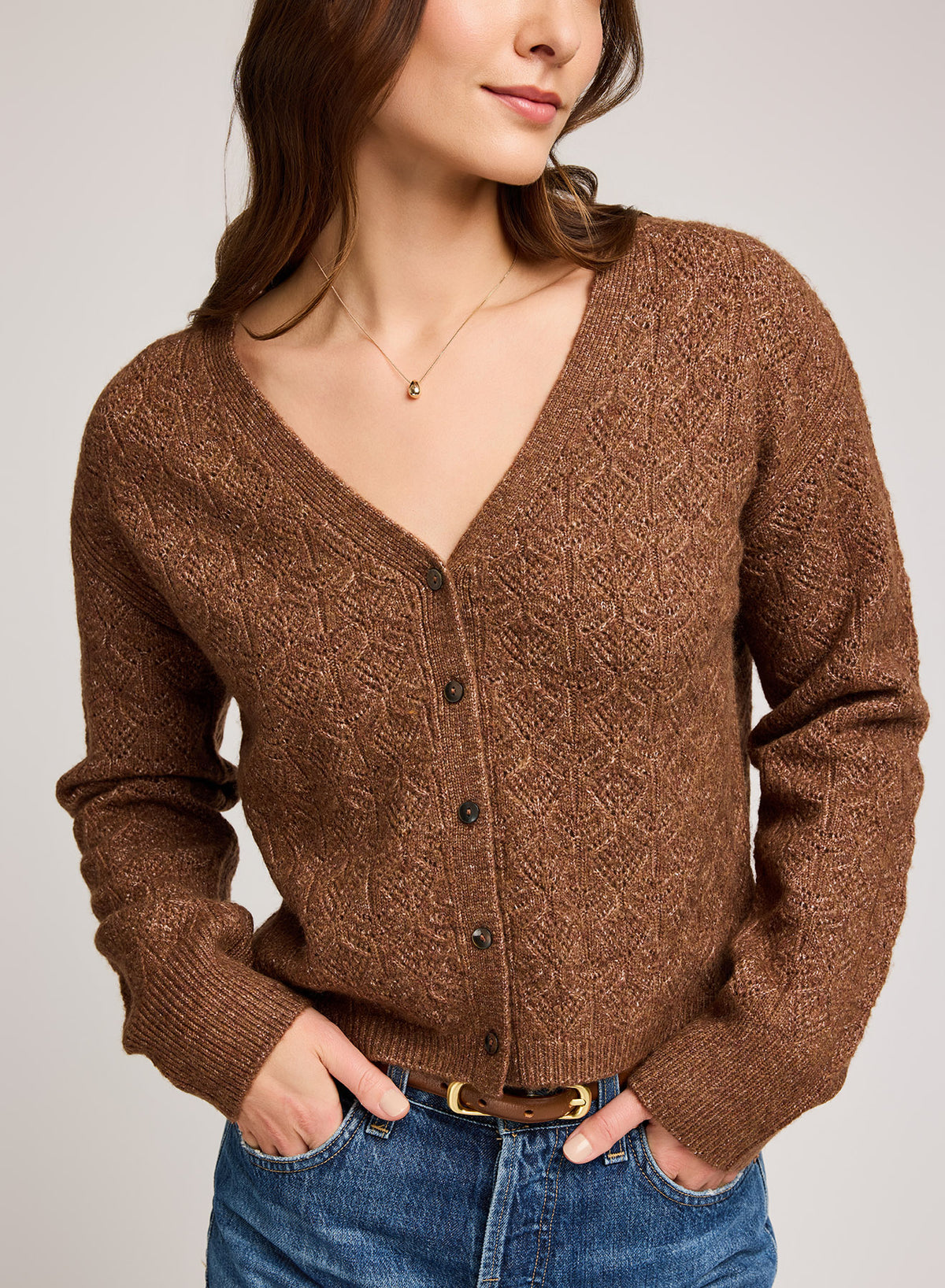 Gentle Fawn Lila Cardigan - Heather Chestnut
