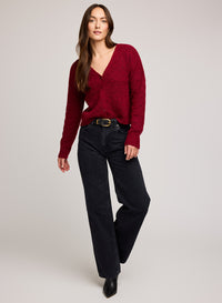 Gentle Fawn Lila Cardigan - Heather Crimson