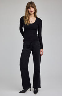 Gentle Fawn - Libby Long Sleeve Tee - Black