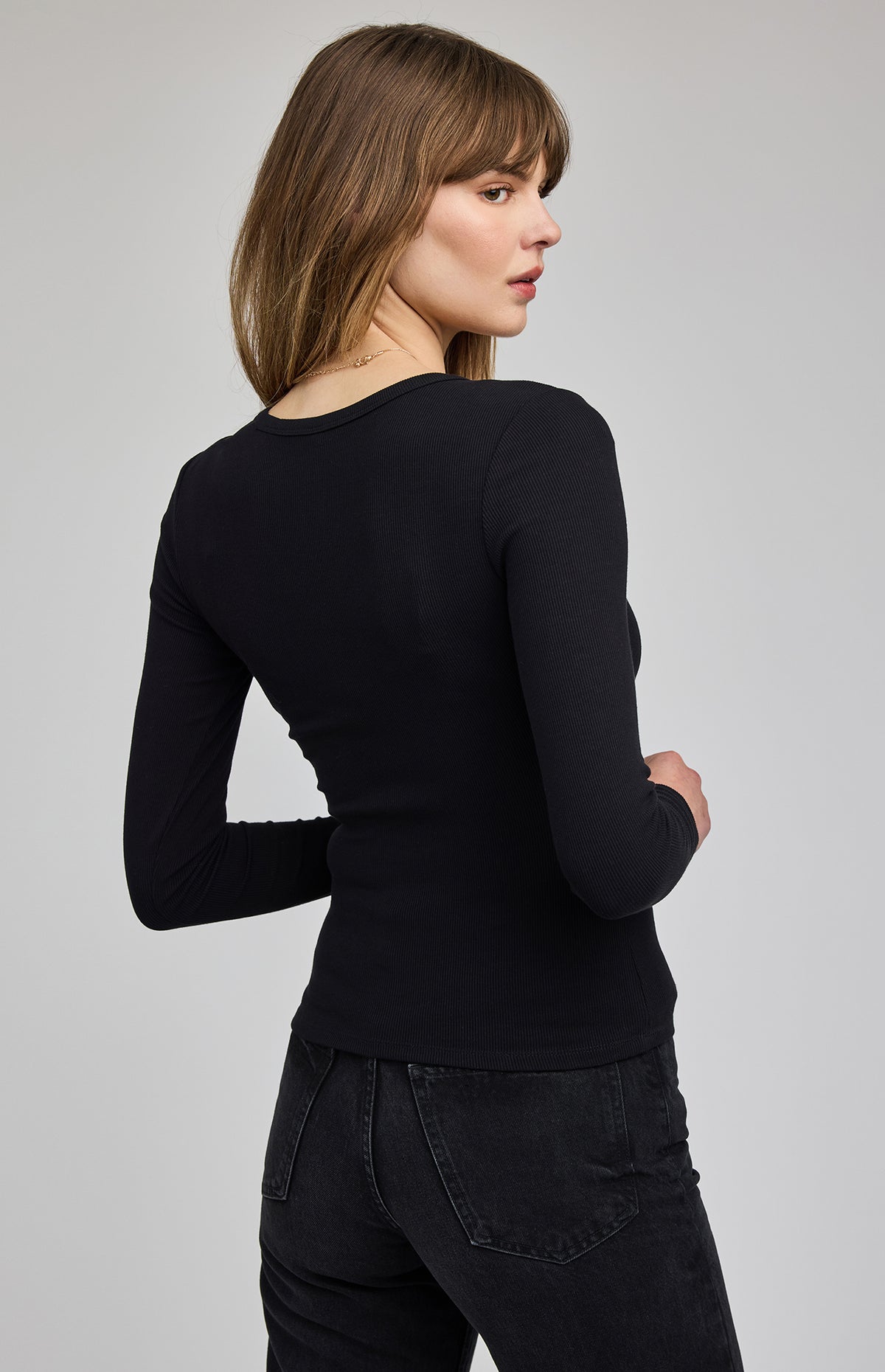 Gentle Fawn - Libby Long Sleeve Tee - Black