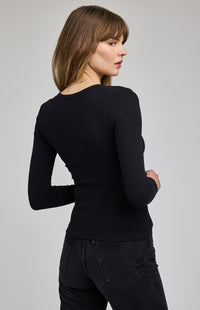 Gentle Fawn - Libby Long Sleeve Tee - Black