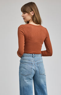 Libby Long Sleeve Tee - Canyon