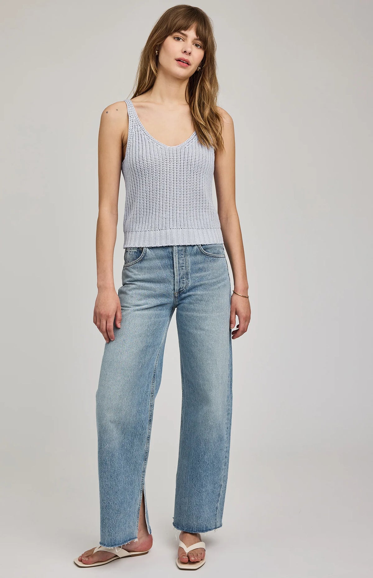 Gentle Fawn Lizzie Knit Tank - Chambray