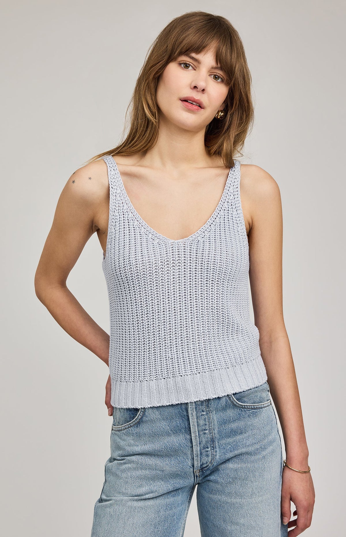 Gentle Fawn Lizzie Knit Tank - Chambray