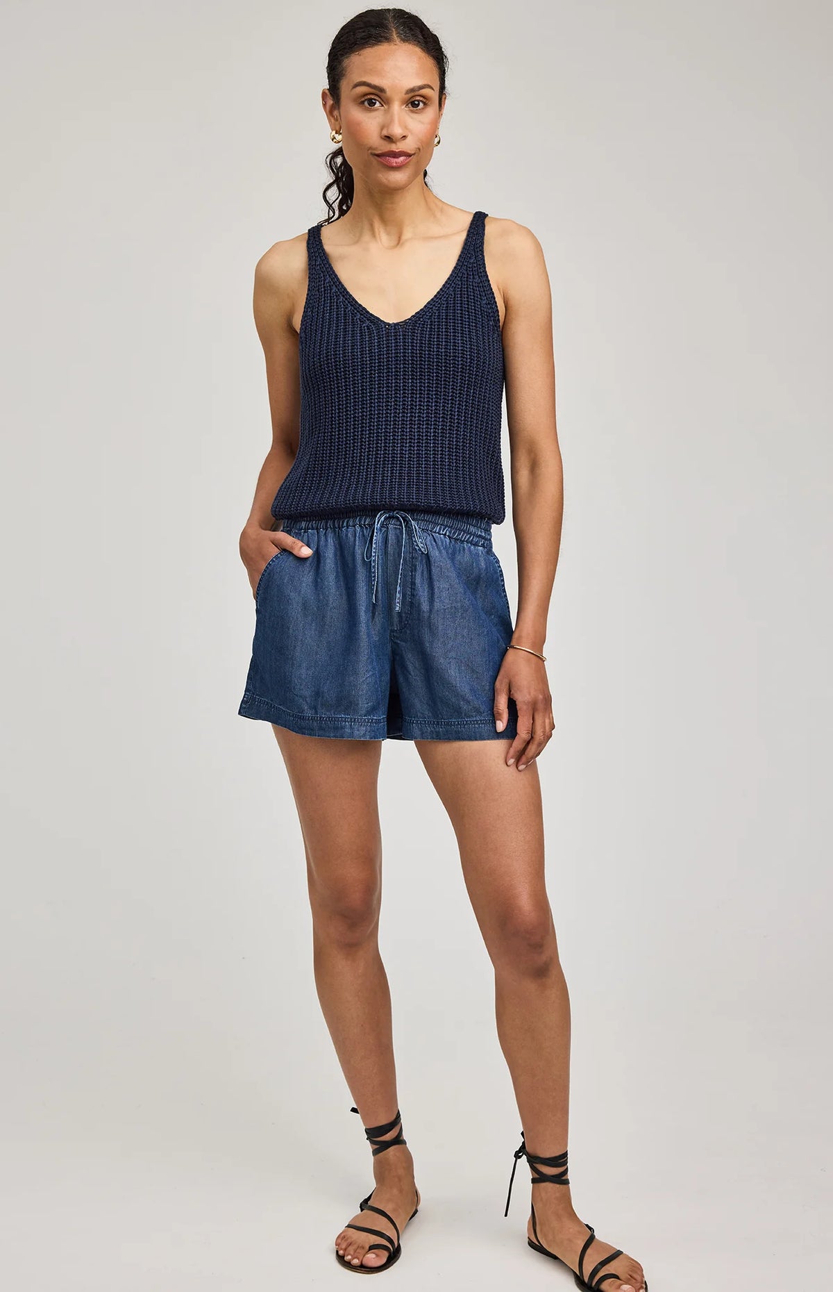 Gentle Fawn Tessa Shorts - Dark Blue