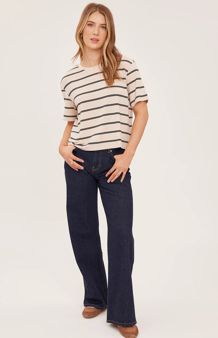 Gentle Fawn Jaxon TShirt - Cream Stripe