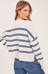 Gentle Fawn Echo Sweater - Cream Stripe