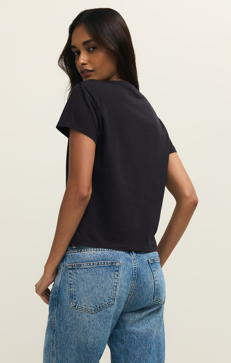Z Supply Adore Tourist Tee Black Love