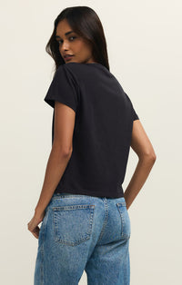 Z Supply Adore Tourist Tee Black Love