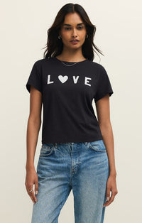 Z Supply Adore Tourist Tee Black Love
