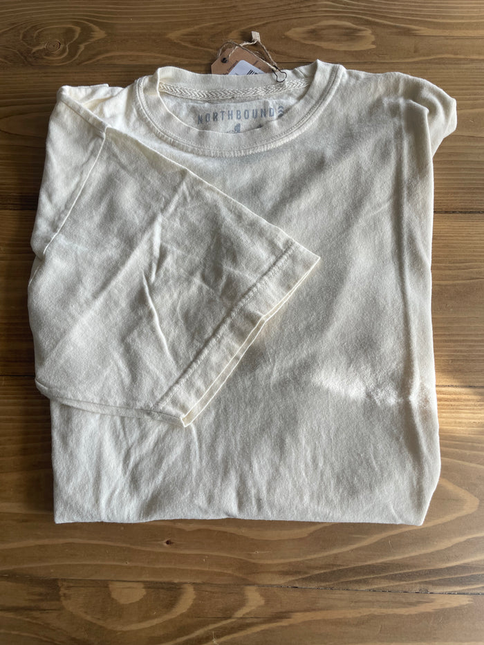 Northbound Supply Co Ivory Garment Dyed Tshirt