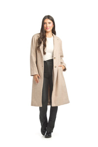 Papillon Lapel Single Breasted Coat