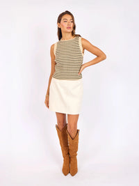 Sage the Label Mona Striped Sweater Tank