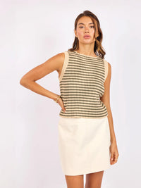 Sage the Label Mona Striped Sweater Tank