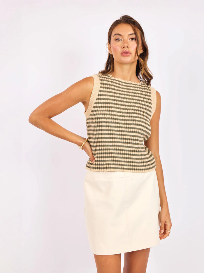 Sage the Label Mona Striped Sweater Tank