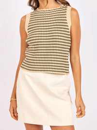 Sage the Label Mona Striped Sweater Tank