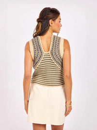 Sage the Label Mona Striped Sweater Tank