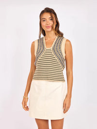 Sage the Label Mona Striped Sweater Tank