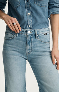 Mavi-Grace Bleached Classic Blue Jeans