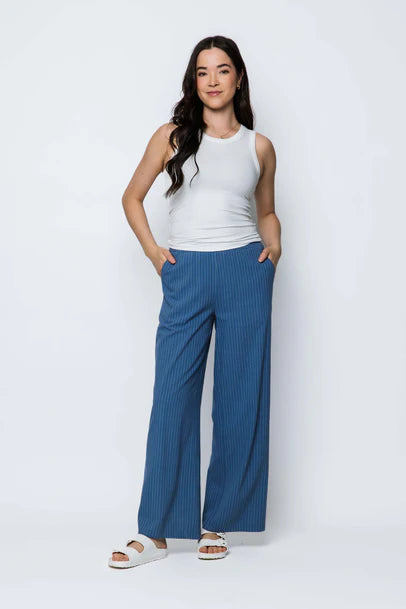 Orb Stevie Pant - Blue Pinstripe