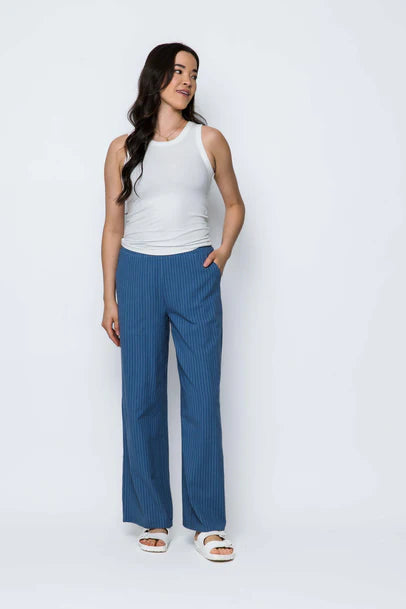 Orb Stevie Pant - Blue Pinstripe