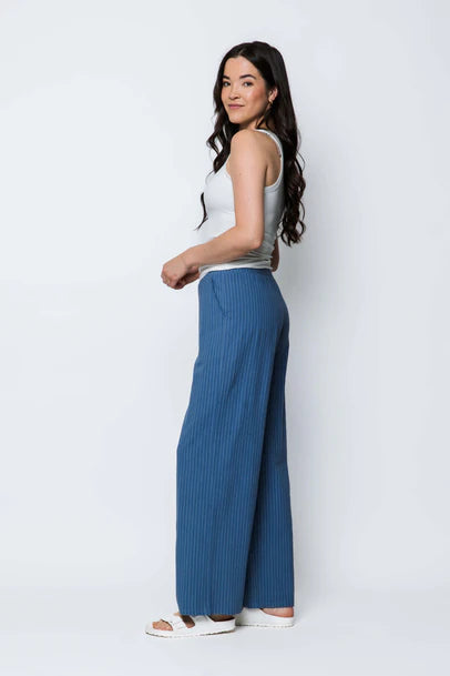 Orb Stevie Pant - Blue Pinstripe