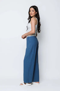 Orb Stevie Pant - Blue Pinstripe