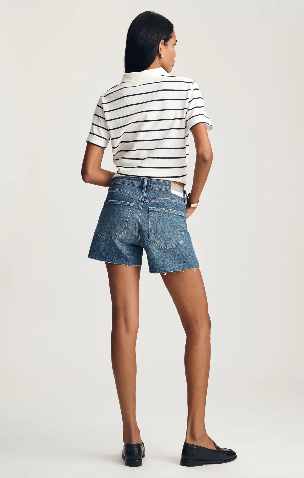 Mavi Heidi Shorts-Dark Used Classic Blue