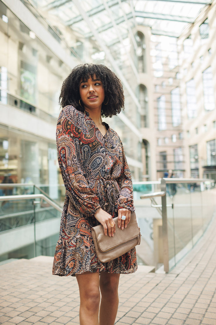Papillon Paisley Long Sleeve dress