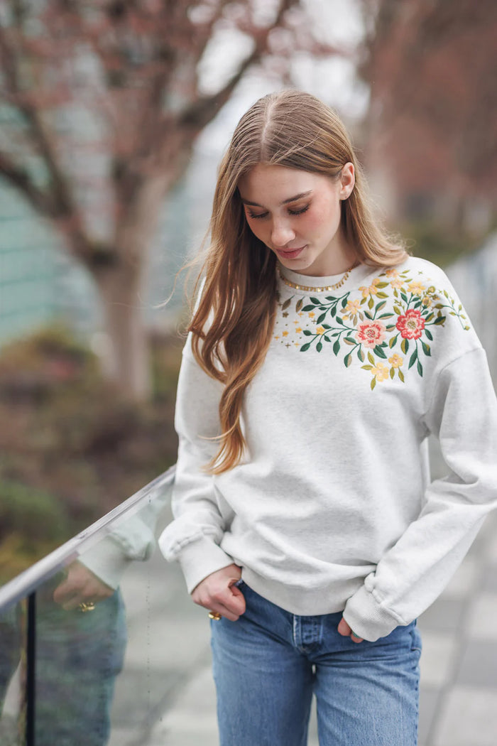 Papillon Embroidered Sweatshirt