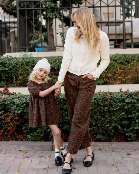 Rylee + Cru  Barrel Denim - Leopard
