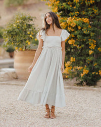 Rylee and Cru Francesca Dress | Eucalyptus Gingham