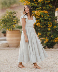 Rylee and Cru Francesca Dress | Eucalyptus Gingham