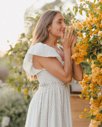 Rylee and Cru Francesca Dress | Eucalyptus Gingham