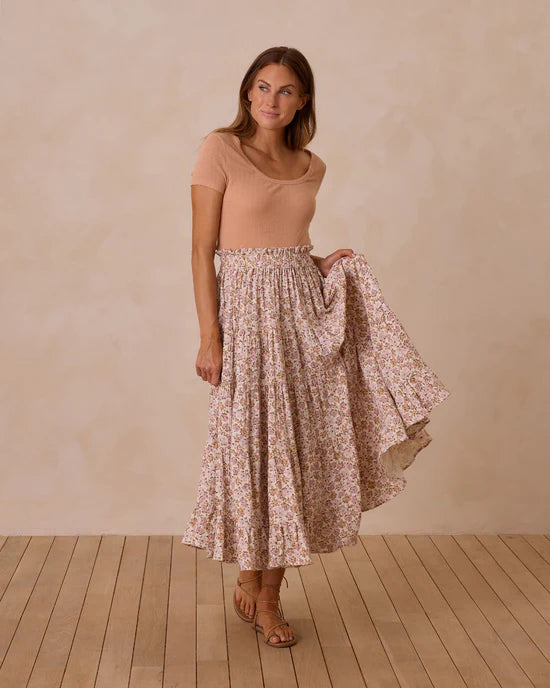 Rylee and Cru Ruffle Tiered Maxi Skirt | Wildflower