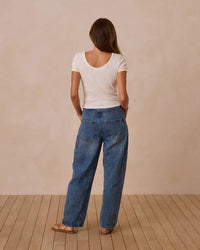Rylee and Cru Pointelle Tee | Ivory