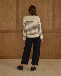 Rylee + Cru  Jacques Sweater - Black Stripe