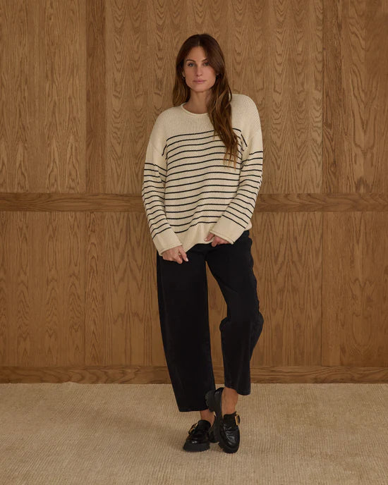 Rylee + Cru  Jacques Sweater - Black Stripe