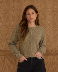 Rylee & Cru Fuzzy Cardigan - Evergreen