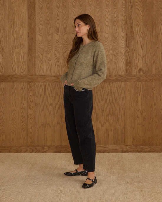 Rylee & Cru Fuzzy Cardigan - Evergreen