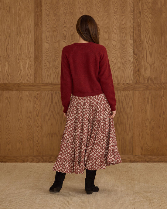 Rylee & Cru Fuzzy Cardigan - Ruby