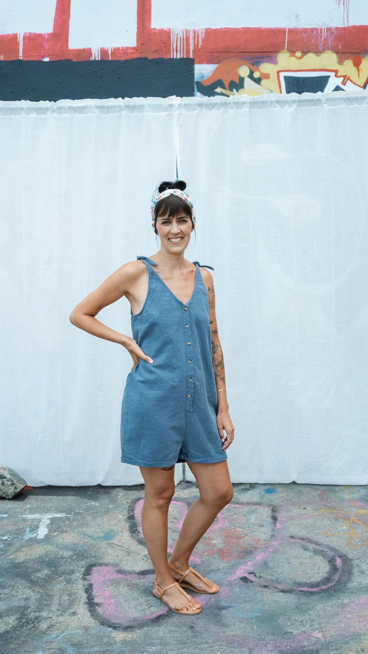 Jackson Rowe Spirit Romper - Country Blue