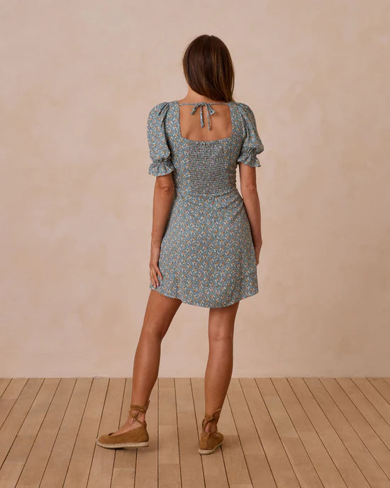 Rylee & Cru Claudia dress blue floral