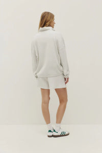 Kuwalla Bailey Waffle Zip Up -  Heather Grey