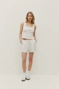 Kuwalla Tyla Waffle Shorts - Heather Grey