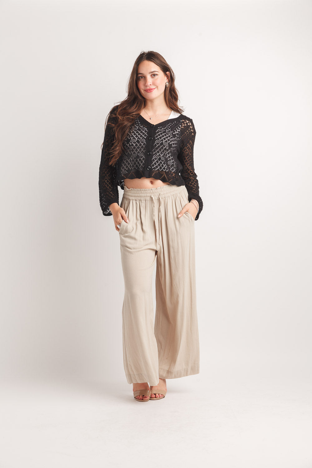 Papillon Lightweight Pointelle Cardigan